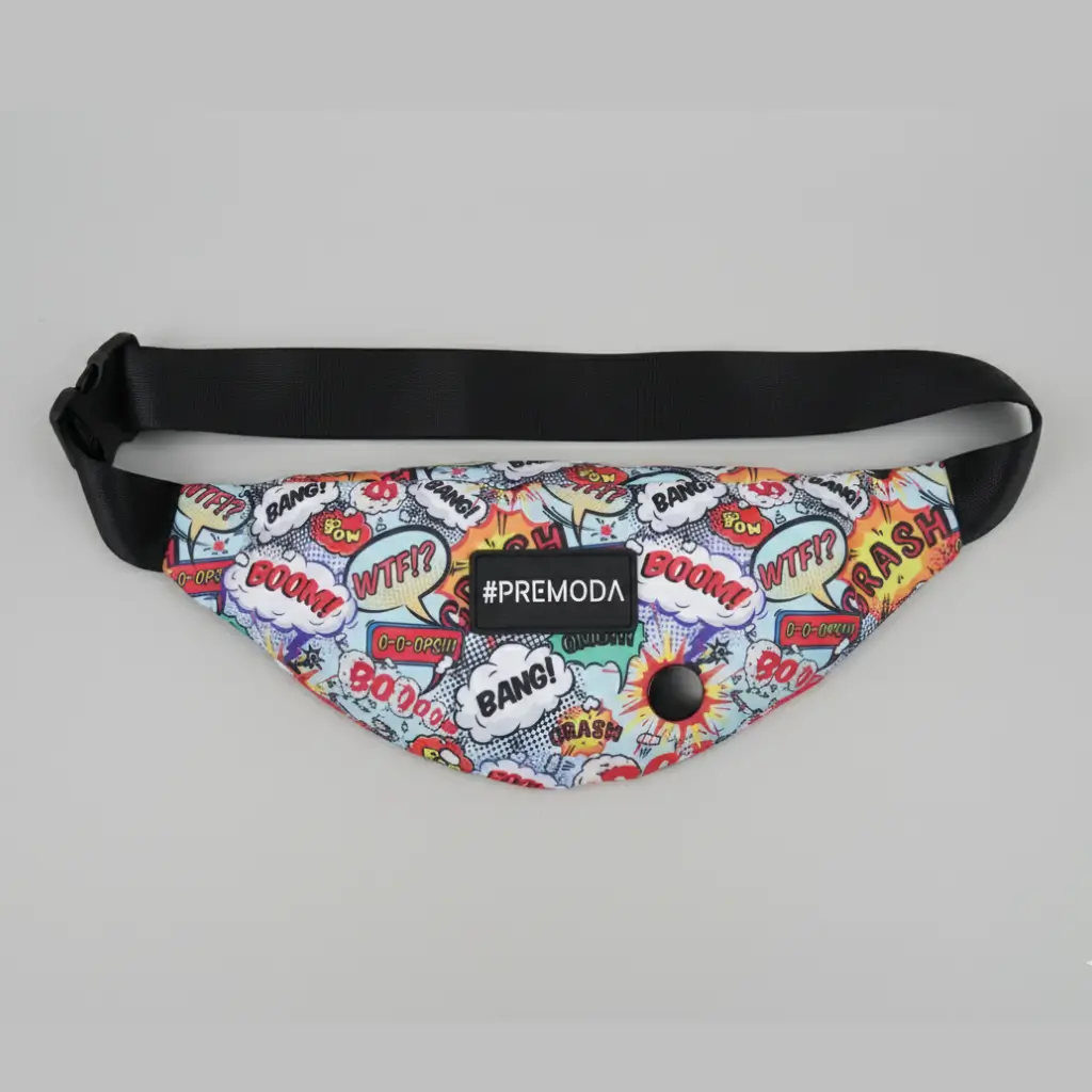 Comic Pattern Waist Bag