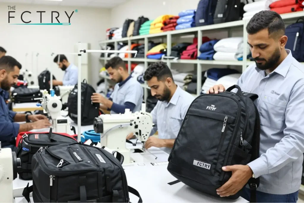 الحد الأدنى للطلبية (MOQ) في مصانع شنط ظهر مصر | The FCTRY